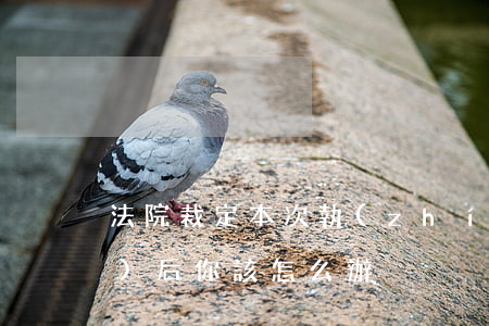 法院裁定本次執(zhí)行終結(jié)后，你該怎么辦？！